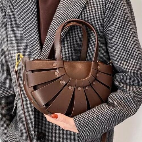 Luxury Brand Ladies Tote bag 2021 Fashion New High-quality PU Leather Womens Designer Handbag Vintage Shoulder Messenger Bag