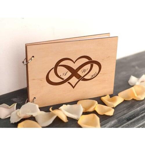 Wedding-Guest-Book-Shower-Infinity-Wedding-Keepsake-Wedding-Guestbook-Rustic-Custom-Bridal-Wedding-Notebook-Heart-Love