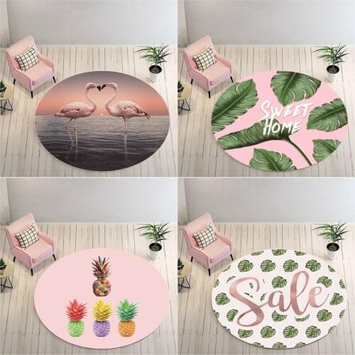 High Quality Captain Round Rugs Living Room Doormat Cartoon Cat Carpets Door Floor Mat for Bedroom Carpet Kids Room Mats