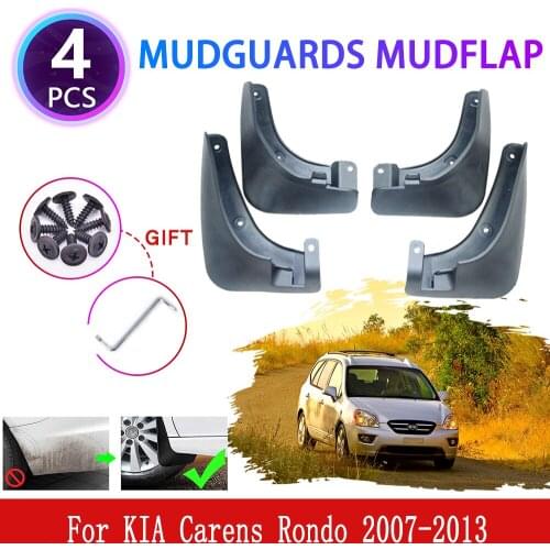 4x for KIA Carens Rondo Rondo7 UN 2007~2013 Mudguards Mudflaps Fender Mud Flap Splash Mud Guards Protect Wheel Cover Accessories