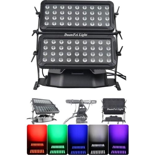 8pcs A-ip65 high power city color led outdoor wall washer flood light 4in1 rgbw led 72x10W