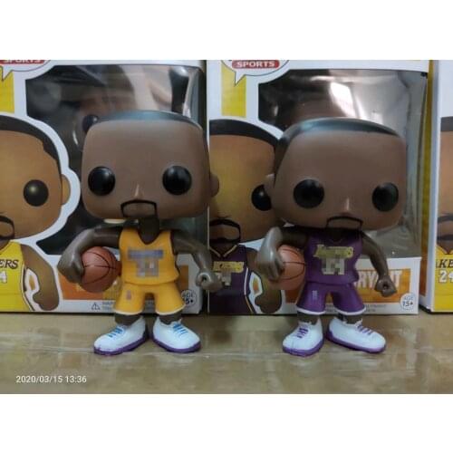 Anime wholesale basketball star Kobe P.O.P No. 24 purple suit yellow suit Q version model decoration anime figure