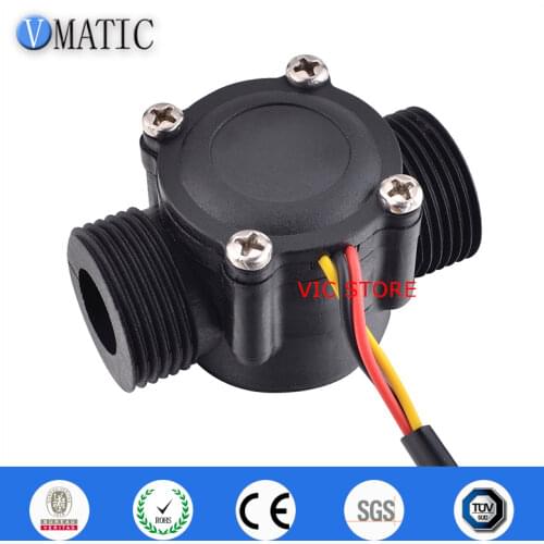 Free Shipping VCA168-6 Nylon G3/4" Water Heater Gas Electric Heating Solar Energy Pulse Signal Water Flow Sensor