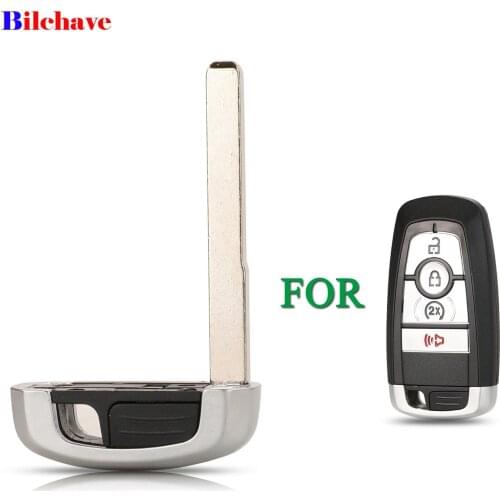 Bilchave Remote Smart Car Key Blade For Ford Mondeo EcoBoost 2017 2018 Uncut Blank Key Blade Replacement