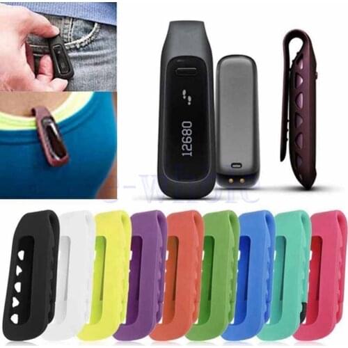 Colorful Clip Case Cover Rubber Holder Pouch Replacement Fit For Fitbit One Smart Tracker AA3711-AA3720