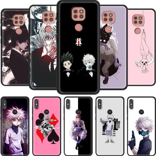 Phone Case for Motorola Moto G9 Play One Fusion Plus G8 Power G Stylus Hyper E7 Edge Lite Black Cover Anime hunter X Hunter
