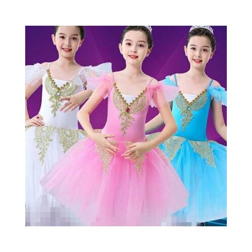 Children ballet costumes skirts girls ballet dance skirts long skirts pettiskirts swan lake skirts