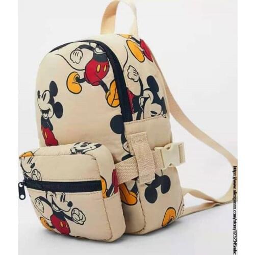 Disney Mickey Mouse Hot 3D children schoolbag waterproof schoolbag Boys and girls Lovely kids Cartoon Backpack