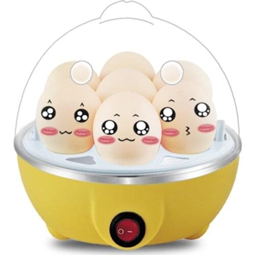 Electric egg cooker boiler rapid heating stainless steel steamer pan cooking tools kitchenware portable 7 eggs capacity EU