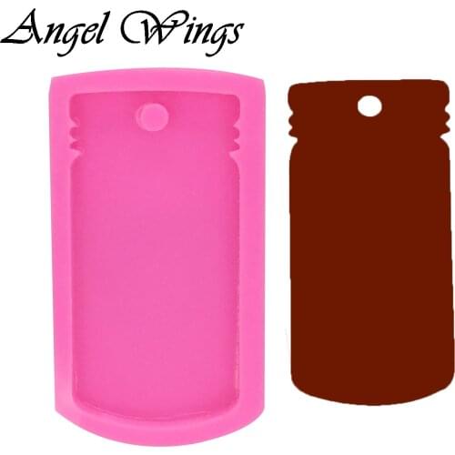 Jar Bottle Mold for Key Ring Pendant Jewelry Decoration Mold Silicone KeyChains Polymer DIY Shiny Clay Resin DY0052