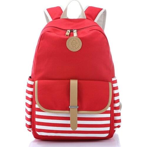 Women canvas bag to school for teenagers fashion printing backpacks womens travel bags mochila rucksack shoulder bag