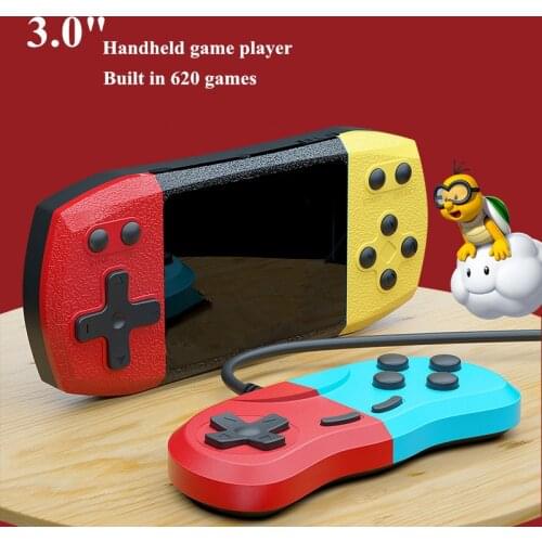 Portable Retro Video Console built in 620 Games 3.0 Inch Handheld Game Players LCD Screen Game console for Kids gift
