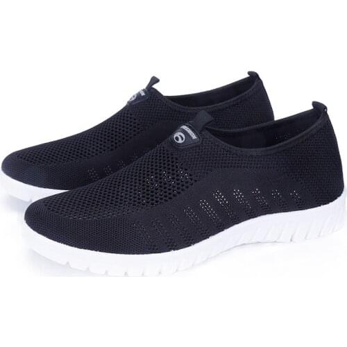 2020 Summer Mesh Shoe Sneakers for Men Shoes Breathable Mens Casual Shoes Slip-On Male Shoes Loafers Casual Walking 38-48
