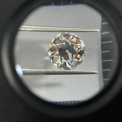 Meisidian GRA Certificate 10mm 4 Karat D VVS1 Round Old European Cut Loose Moissanite Diamond Price