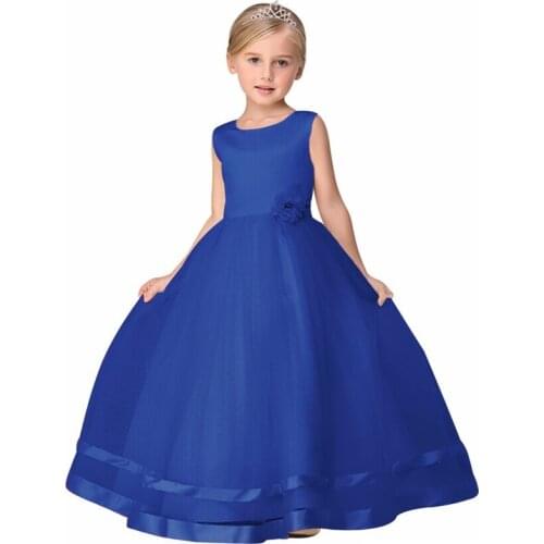 Lace Girls Toddler Princess Evening Dress for Kids Voile Baby Sleeveless Robe Party Ball Gown Summer Wedding Birthday Dresses