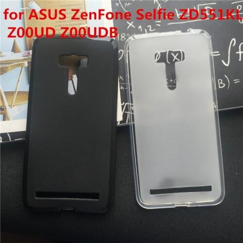 Soft Silicone Protective Back Cover Cases for ASUS ZenFone Selfie ZD551KL Z00UD Z00UDB TPU Mobile Phone Case Black Para