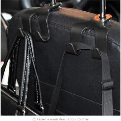 New Portable Car Hook Seat Back Double Hook Vehicle Hidden Multifunction Convenient Hooks Car Supplies