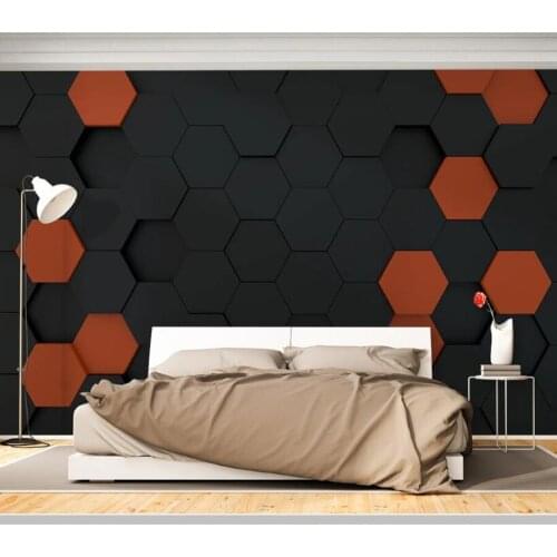 Papel de parede 3d solid geometric color polygon wallpaper,living room tv wall bedroom wall papers home decor bar mural