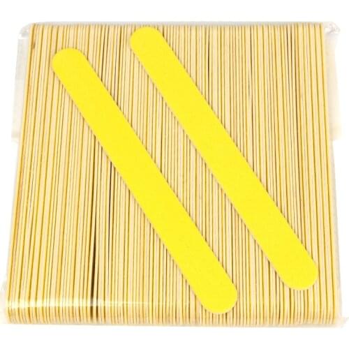 100pcs/set 180/240 Grit Wooden Nail Files Double-Side Emery Board Nail Files Buffer Block Salon Manicure Tools Nail Supplier