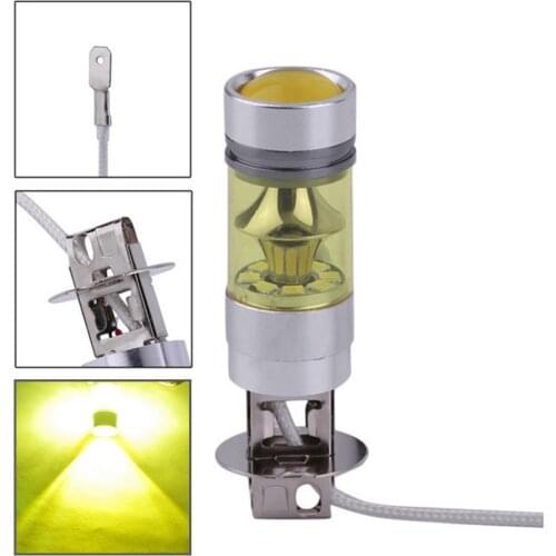 2pcs 4300k 1000Lm H3 2828 12-24V Driving Lamp Auto Fog Light LED Car Lights LED Bulbs Yellow Daytime Running Lights Fog Light