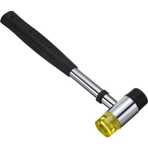 25mm Rubber Hammer Double Face Soft Tap DIY Multifunctional Hand Tool Non Slip Plastic Grip Crafts Tool