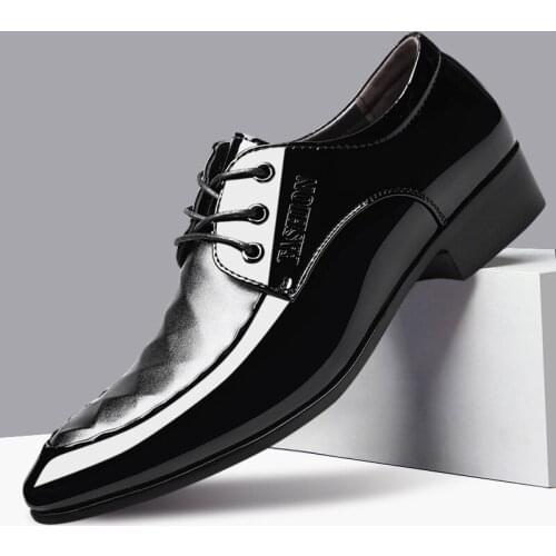 Мужские лакированные туфли Shengxuanny China At AliExpress