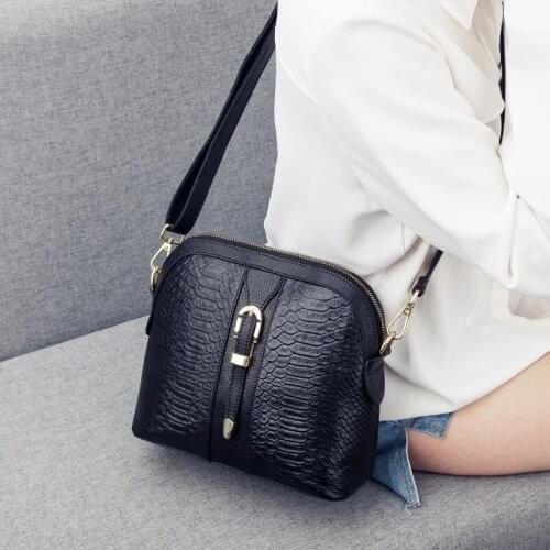 Genuine Leather Shoulder Bag Crossbody bags for women Messenger Bag Fashion Female Shell Purse Womens Luxury Handbags 2021