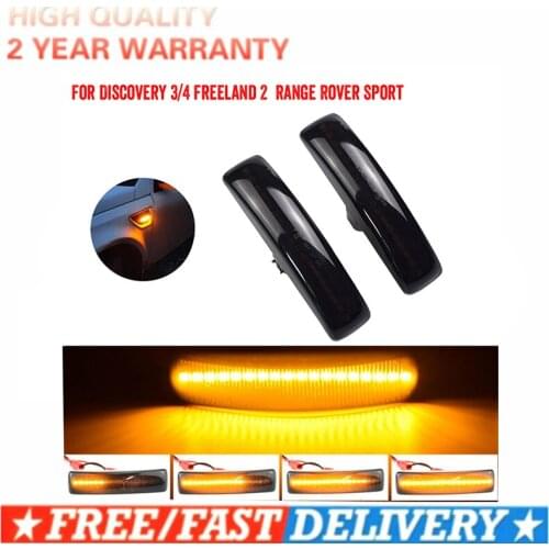 LED Dynamic Turn Signal Light Side Marker Lamp Indicator For Land Rover Range Rover Sport Freeland 2 Discovery 3 4 LR3 LR4 L319