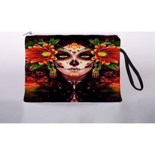 Dark girl ladies cosmetic bag digital printing cosmetic bag travel storage bag cosmetic bag