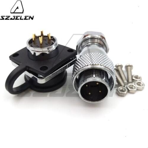 SZJELEN WS16 series waterproof 4 pin ,industrial automation power connectors,IP68 waterproof 4 pin connector