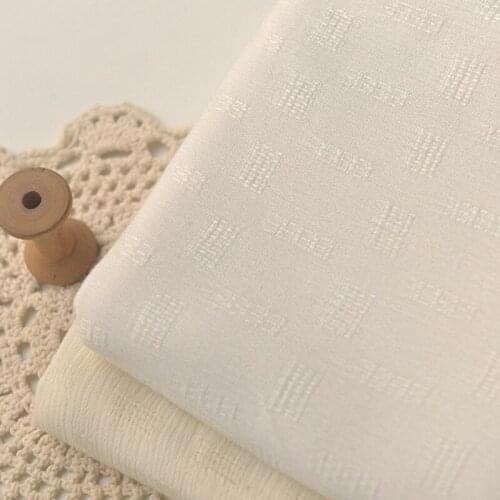 High quality viscose cotton fabric Lattice fold tissu Summer dress shirt sunscreen shirt scarf dress fabrics