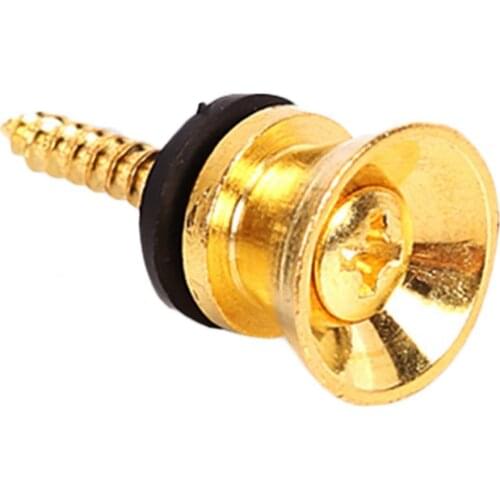 Guitar Strap Lock Pins Anti-skid Strap Lock Locking Button End Pin for Electric Acoustic Bass Guitar Tail Nail Buckle
