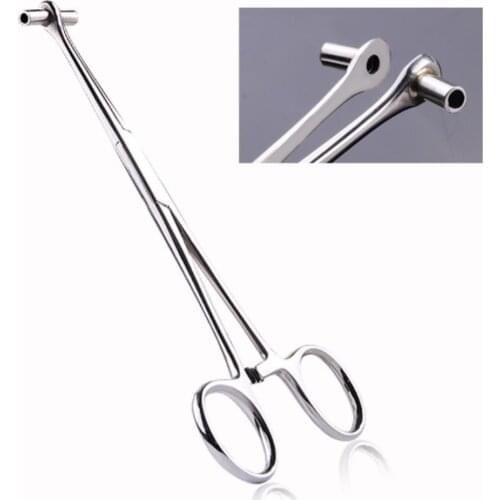 Microblading 1PC Septum Forcep Needle Clamp Stainless Steel Body Piercing Puncture Tool for Eyebrow Piere