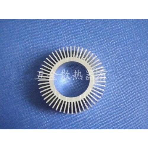 Free Ship 10pcs/lot High quality LED lamp bead sunflower radiator 36*19*20mm round aluminum radiator aluminous profile