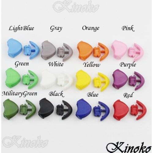 1000pcs/Pack Mixed Colors in Colorful Plastic Zipper Pull Cord Ends Lock Stopper For Paracord #A027