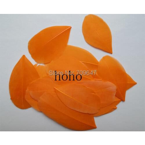 200Pcs/lot!3-6cm LOOSE Orange Trimmed Goose Feathers,Feather Petals,Orange Feathers,trimmed feathers for DIY decoration/Jewelry