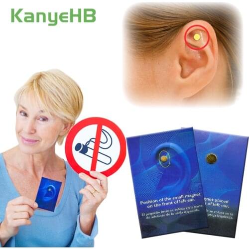 4pcs Magnet Auricular Quit Smoking Acupressure Patch Stop Smoking Anti Smoke Not Cigarettes Smokeless Smoker Health Therapy