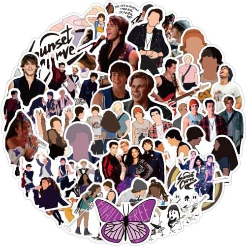 50PCS Julie And The Phantoms Stickers Graffiti for Children Decals For Suitcase Guitar Fridge Car Skateboard Waterproof Decals