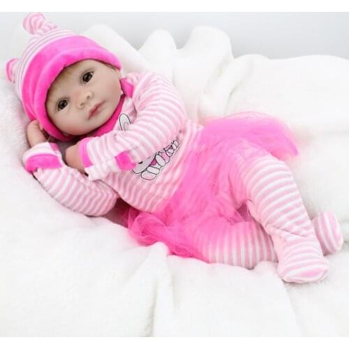 55cm Silicone Reborn Baby Doll Toys Newborn Boy Baby Doll Play House Toy Girls Cute Princess Toy Birthday Gifts Reborn Dolls