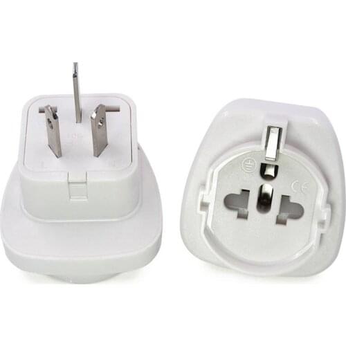 Germany To AU Power Adapter EU German Multifunctional Hole Travel Adapter Socket Australia New Zealand Three-Pin Plug 10A 250V