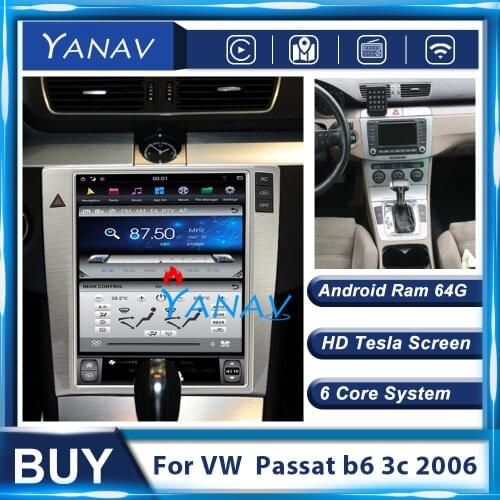 2 Din Android Car Radio Audio receiver For-VW-VOLKSWAGEN Passat b6 3c 2006 Car Stereo Multimedia DVD player Android system