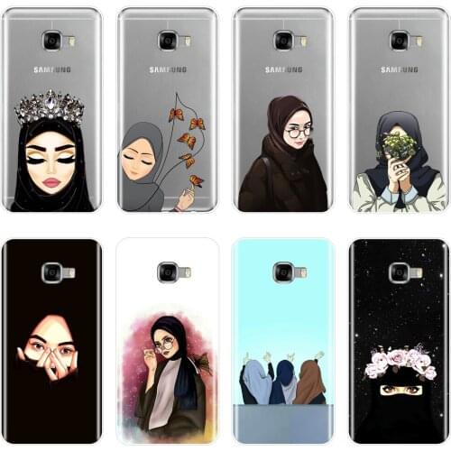 Phone Case For Samsung Galaxy C9 C7 C5 Pro Case Silicone Islamic Arabic Muslim Hijab Soft Back Cover For Samsung Galaxy C5 C7 C8