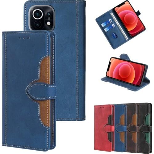 Mi11 Case for Xiaomi 11 10 Ultra 10S 10T 9 Poco M3 M2 X3 Straw Hat Style Flip Leather Coque Card Slot Anti-fall Shockproof Cover