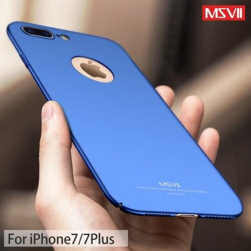 MSVII Cover For iPhone 7 Plus Case Luxury Matte Coque For Apple iPhone 8 Plus Case 7Plus Hard PC Cover For iPhone 7 8Plus Cases