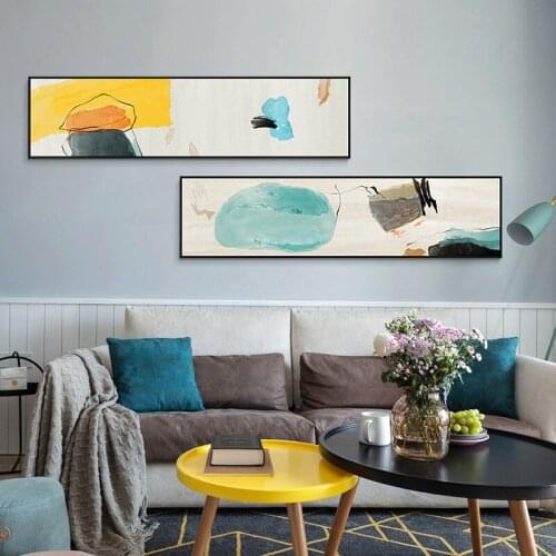 Color Line Pattern Quicksand style Abstract Geometric Shapes Modern Wall Art Picture Canvas for porch Living room painting Decor