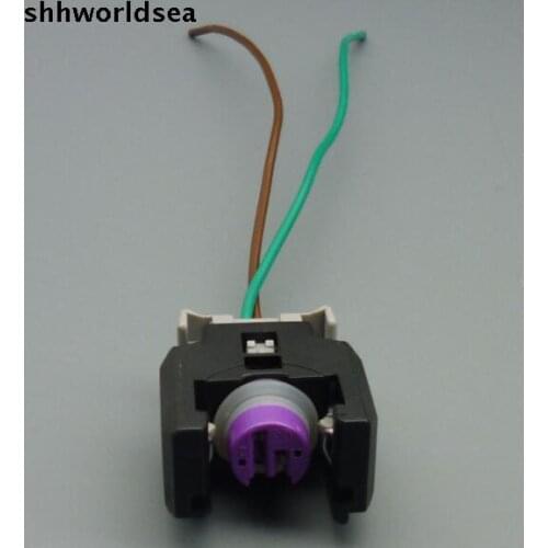 Shhworldsea 2PCS 2Pin Auto fuel spray nozzle/oil atomizer plug,Car diesel common rail injector plug for connector for H5 H6