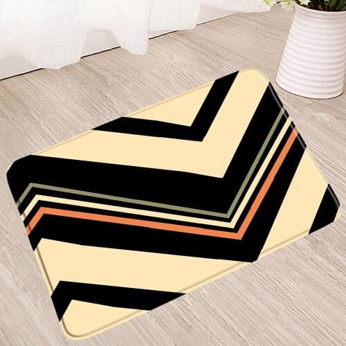 Geometric Bath Mat 3D Retro Bohemia Non-Slip Mats Water Absorbent Carpet Shower Kitchen Toilet Floor Pedal Doormat Bathroom Rug