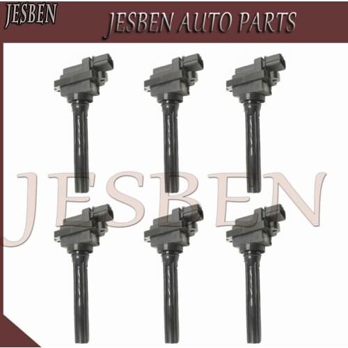 6pcs 3Pins Ignition Coil fit For SUZUKI ESTEEM SIDEKICK AERIO VITARA GRAND VITARA XL-7 CHEVROLET TRACKER 33410-77E21 33410-77E20