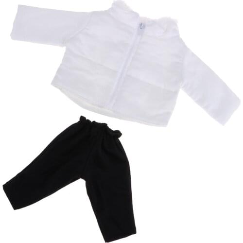 Two-piece Outfits Cotton Jacket And Trousers For 18 Inch American Dolls