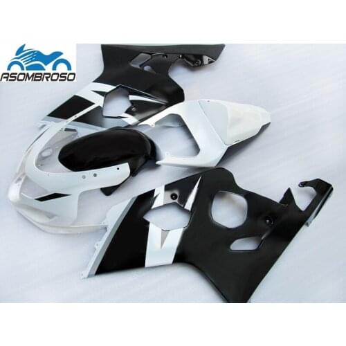 Motorcycle Fairing kit For SUZUKI K4 K5 GSXR 600 750 2004 2005 plastic racing gsxr600 fairings LX57 black white